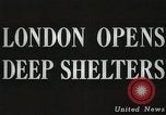Image des abris souterrains Londres Angleterre Royaume-Uni, 1944, de la seconde 3 séquences d'archives historiques vidéo 65675066217