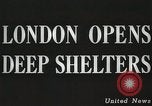 Image des abris souterrains Londres Angleterre Royaume-Uni, 1944, de la seconde 4 séquences d'archives historiques vidéo 65675066217