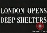 Image des abris souterrains Londres Angleterre Royaume-Uni, 1944, de la seconde 5 séquences d'archives historiques vidéo 65675066217