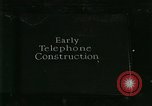Image of telephone facility construction United States USA, 1926, second 1 stock footage video 65675066326