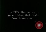 Image of transcontinental telephone line United States USA, 1926, second 28 stock footage video 65675066327