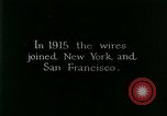 Image of transcontinental telephone line United States USA, 1926, second 29 stock footage video 65675066327