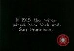 Image of transcontinental telephone line United States USA, 1926, second 32 stock footage video 65675066327
