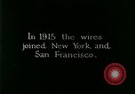Image of transcontinental telephone line United States USA, 1926, second 33 stock footage video 65675066327