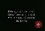 Image of telephone lines Florida United States USA, 1926, second 10 stock footage video 65675066328
