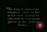 Image of cable to Cuba United States USA, 1926, second 9 stock footage video 65675066331