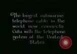Image of cable to Cuba United States USA, 1926, second 10 stock footage video 65675066331