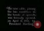 Image of cable to Cuba United States USA, 1926, second 57 stock footage video 65675066331