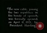 Image of cable to Cuba United States USA, 1926, second 62 stock footage video 65675066331