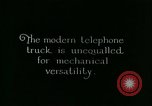 Image of telephone line equipment United States USA, 1926, second 55 stock footage video 65675066332