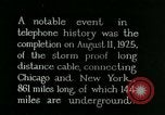 Image of New York-Chicago telephone line connection United States USA, 1925, second 1 stock footage video 65675066333