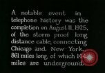 Image of New York-Chicago telephone line connection United States USA, 1925, second 9 stock footage video 65675066333