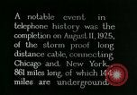 Image of New York-Chicago telephone line connection United States USA, 1925, second 12 stock footage video 65675066333