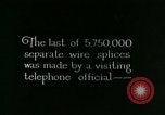 Image of New York-Chicago telephone line connection United States USA, 1925, second 36 stock footage video 65675066333