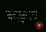 Immagine di Bell System facility e il centralino telefonico operatori United States USA, 1926, secondo 9 filmato di repertorio 65675066335