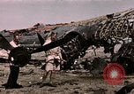 Standbild Zerstörte deutsche Kampfflugzeuge Tunis Tunesien, 1943, aus Sekunde 35 historischem Filmmaterial Videoclip 65675066356