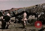 Standbild Zerstörte deutsche Kampfflugzeuge Tunis Tunesien, 1943, aus Sekunde 36 historischem Filmmaterial Videoclip 65675066356