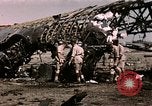 Standbild Zerstörte deutsche Kampfflugzeuge Tunis Tunesien, 1943, aus Sekunde 49 historischem Filmmaterial Videoclip 65675066356