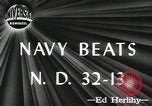 Image Navy versus Notre Dame football game Baltimore Maryland USA, 1944, de la seconde 3 séquences d'archives historiques vidéo 65675066484