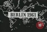 Standbild Ost und West Berlin Deutschland, 1961, aus Sekunde 4 historischem Filmmaterial Videoclip 65675066497