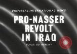 Standbild King Faisal II und Nuri as-sagte vor dem Aufstand im Irak Irak, 1958, aus Sekunde 5 historischem Filmmaterial Videoclip 65675066499