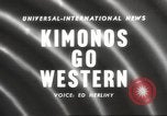 Standbild verwestlicht Kimonos Japan, 1958, aus Sekunde 1 historischem Filmmaterial Videoclip 65675066503