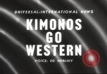 Standbild verwestlicht Kimonos Japan, 1958, aus Sekunde 4 historischem Filmmaterial Videoclip 65675066503
