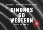 Standbild verwestlicht Kimonos Japan, 1958, aus Sekunde 5 historischem Filmmaterial Videoclip 65675066503