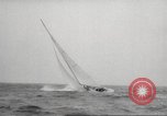 Image of America's Cup qualifying race 1958 Newport Rhode Island USA, 1958, second 32 stock footage video 65675066504