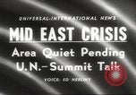 Standbild Nahostkrise Naher Osten, 1958, aus Sekunde 5 historischem Filmmaterial Videoclip 65675066516