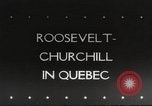 Image of Winston Churchill Quebec Canada, 1943, second 1 stock footage video 65675066600