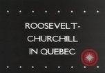 Image of Winston Churchill Quebec Canada, 1943, second 3 stock footage video 65675066600