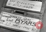 Image 'exécution d'espion allemand Richard Jarczyk Kitzingen Allemagne, 1945, de la seconde 33 séquences d'archives historiques vidéo 65675066608