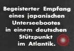 Standbild japanischen U-Boot Besatzung Atlantik, 1941, aus Sekunde 24 historischem Filmmaterial Videoclip 65675066687