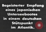 Standbild japanischen U-Boot Besatzung Atlantik, 1941, aus Sekunde 25 historischem Filmmaterial Videoclip 65675066687