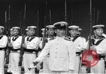 Image of Japanese naval inspection prior to World War II Pacific Ocean, 1940, second 62 stock footage video 65675066722