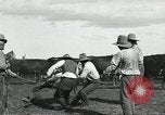 Standbild Rinder Branding United States USA, 1918, aus Sekunde 35 historischem Filmmaterial Videoclip 65675066753