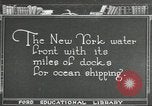 Image of Brooklyn Bridge and Williamsburg Bridge New York City USA, 1918, second 1 stock footage video 65675066758