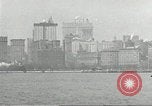 Image of Brooklyn Bridge and Williamsburg Bridge New York City USA, 1918, second 5 stock footage video 65675066758