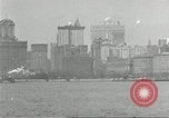 Image of Brooklyn Bridge and Williamsburg Bridge New York City USA, 1918, second 6 stock footage video 65675066758