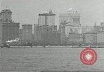 Image of Brooklyn Bridge and Williamsburg Bridge New York City USA, 1918, second 7 stock footage video 65675066758
