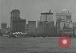 Image of Brooklyn Bridge and Williamsburg Bridge New York City USA, 1918, second 10 stock footage video 65675066758