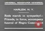 Immagine di Il corteo funebre per i comunisti Harlem New York City USA, 1930, secondo 7 filmato di repertorio 65675066771