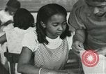 Image of African American women students sewing Charlotte North Carolina USA, 1937, second 25 stock footage video 65675066786