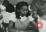 Image of African American women students sewing Charlotte North Carolina USA, 1937, second 26 stock footage video 65675066786