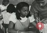 Image of African American women students sewing Charlotte North Carolina USA, 1937, second 31 stock footage video 65675066786