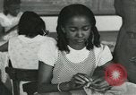 Image of African American women students sewing Charlotte North Carolina USA, 1937, second 42 stock footage video 65675066786