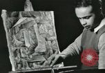 Standbild Hale Woodruff unterrichtet afroamerikanische Studenten Atlanta Georgia USA, 1937, aus Sekunde 22 historischem Filmmaterial Videoclip 65675066796