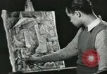Standbild Hale Woodruff unterrichtet afroamerikanische Studenten Atlanta Georgia USA, 1937, aus Sekunde 25 historischem Filmmaterial Videoclip 65675066796