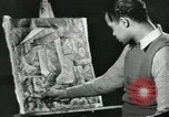 Standbild Hale Woodruff unterrichtet afroamerikanische Studenten Atlanta Georgia USA, 1937, aus Sekunde 31 historischem Filmmaterial Videoclip 65675066796
